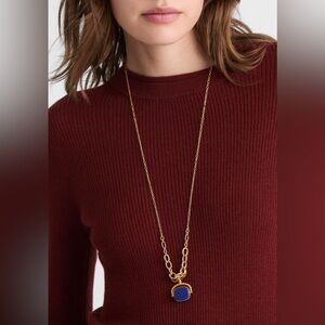 NWT MADEWELL Semiprecious Graduated Chain Necklace